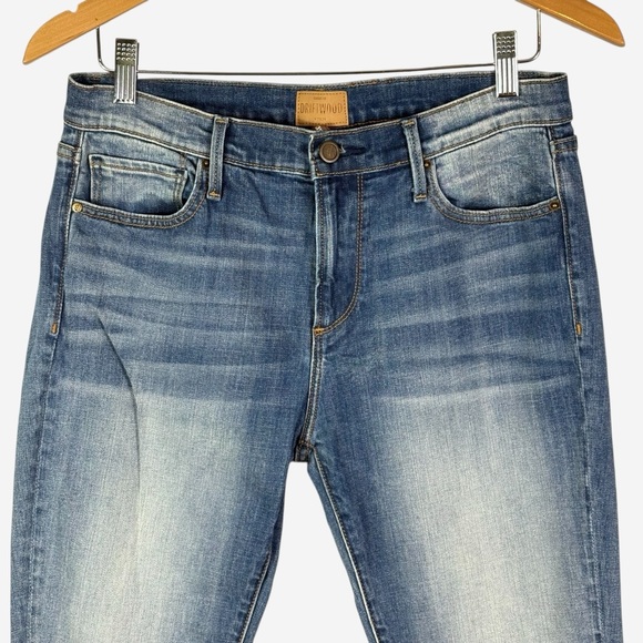 Anthropologie Driftwood Candace Mid-Rise Floral Embroidered Ankle Jeans Size 29 - Picture 4 of 16